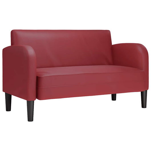 Divano Divanetto Rosso Vino 110 cm in Similpelle 4100539