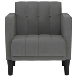 vidaXL Divano Sedia con Braccioli Grigio Scuro 53 cm in Tessuto