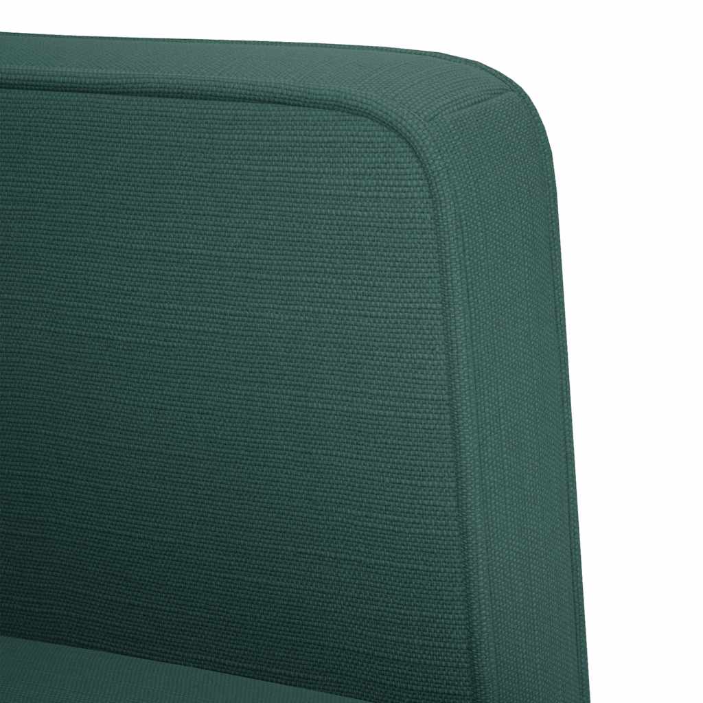 vidaXL Divano Sedia con Braccioli Verde Scuro 53 cm in Tessuto