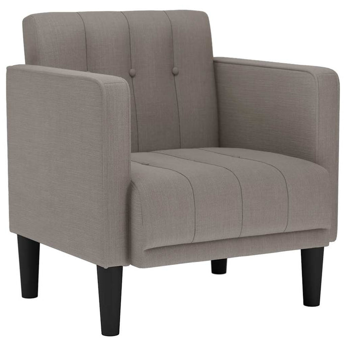vidaXL Divano Sedia con Braccioli Tortora 53 cm in Tessuto
