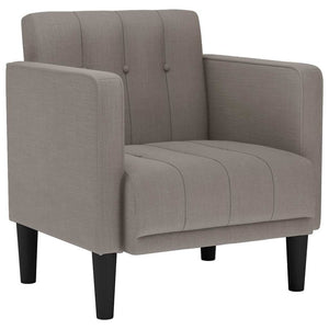 Divano Sedia con Braccioli Tortora 53 cm in Tessuto 4100547