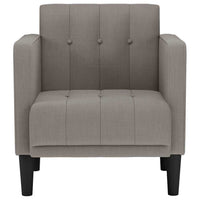 vidaXL Divano Sedia con Braccioli Tortora 53 cm in Tessuto