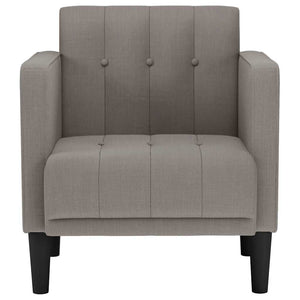 vidaXL Divano Sedia con Braccioli Tortora 53 cm in Tessuto