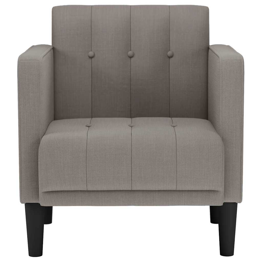 Divano Sedia con Braccioli Tortora 53 cm in Tessuto 4100547