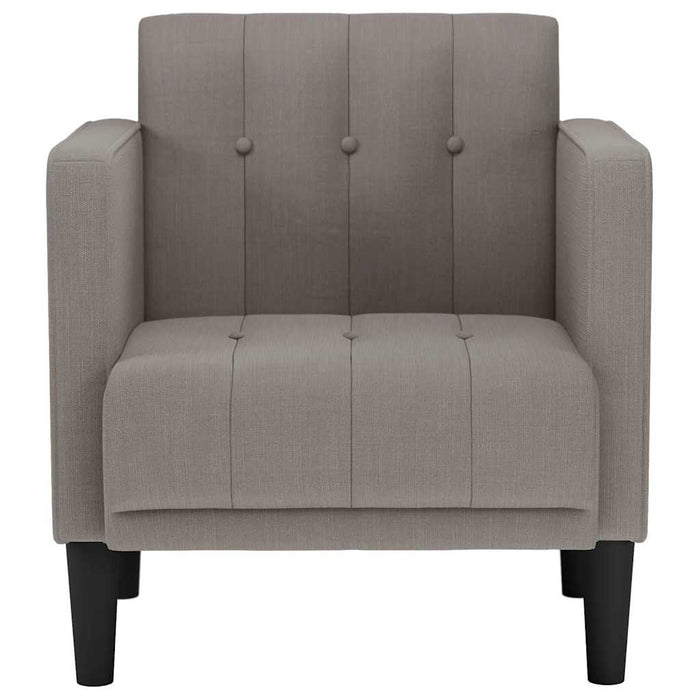 Divano Sedia con Braccioli Tortora 53 cm in Tessuto 4100547