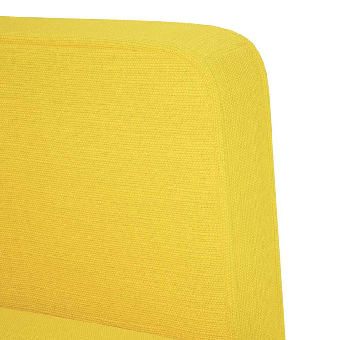 Divano Sedia con Braccioli Giallo Chiaro 53 cm in Tessuto 4100550