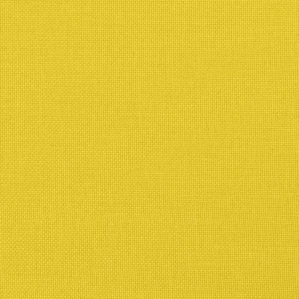 vidaXL Divano Sedia con Braccioli Giallo Chiaro 53 cm in Tessuto