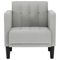 vidaXL Divano Sedia con Braccioli Grigio Nuvola 53 cm in Tessuto