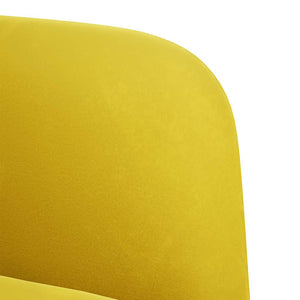 vidaXL Divano Sedia con Braccioli Giallo 54 cm in Velluto