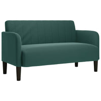Divano Divanetto Verde Scuro 109 cm Velluto 4100589