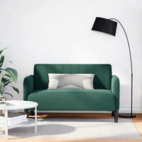 vidaXL Divano Divanetto Verde Scuro 109 cm Velluto