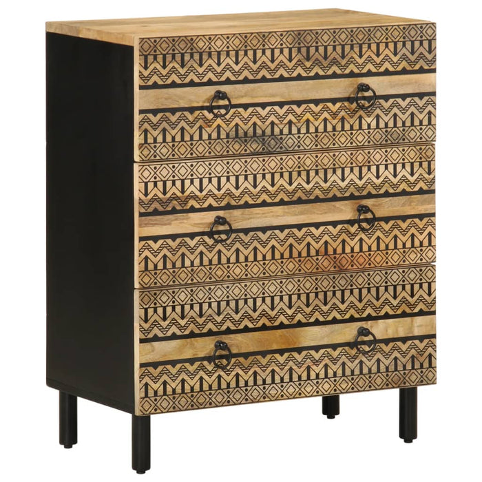 Credenza 60x33,5x75 cm in Legno Massello di Mango Grezzo 4018631