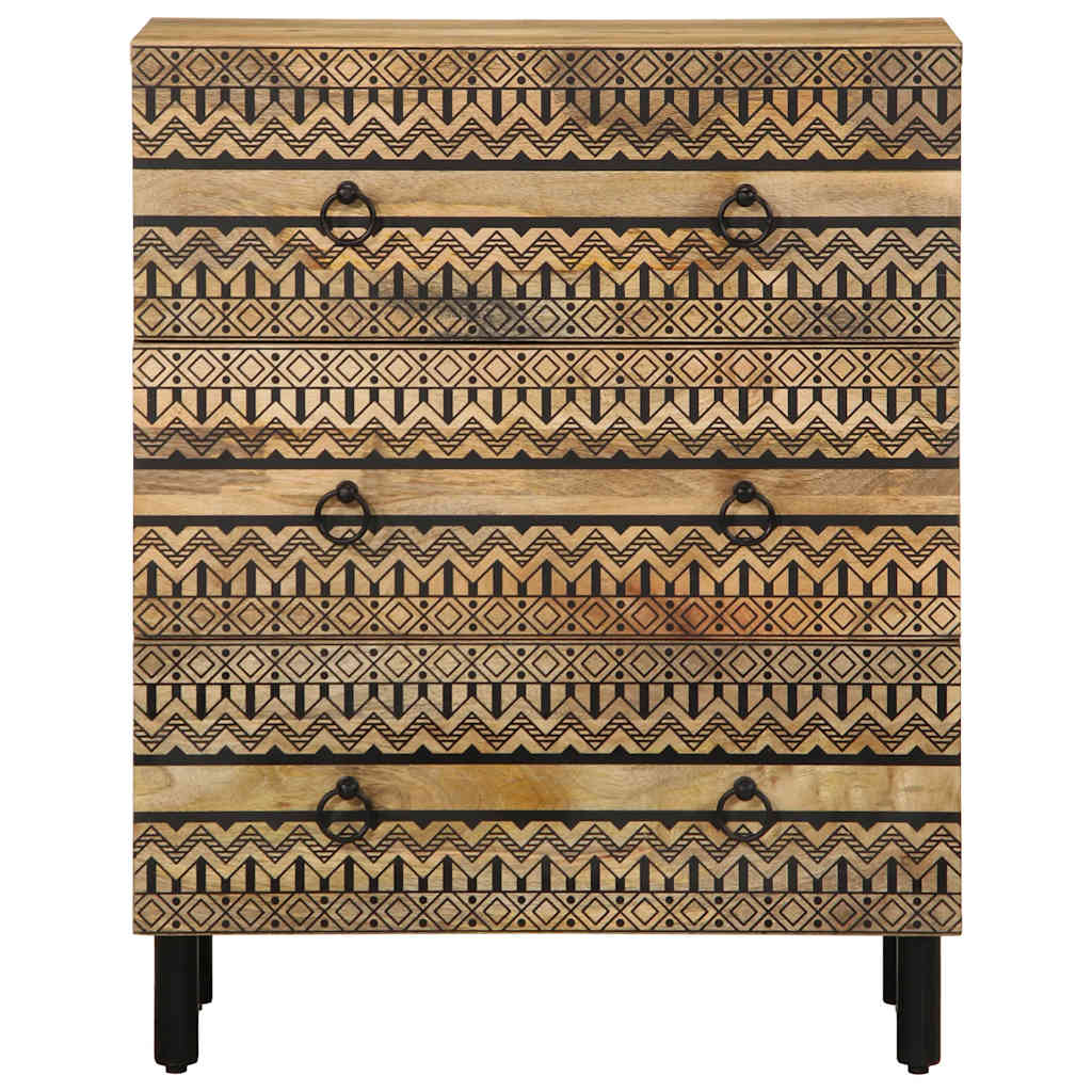 Credenza 60x33,5x75 cm in Legno Massello di Mango Grezzo 4018631