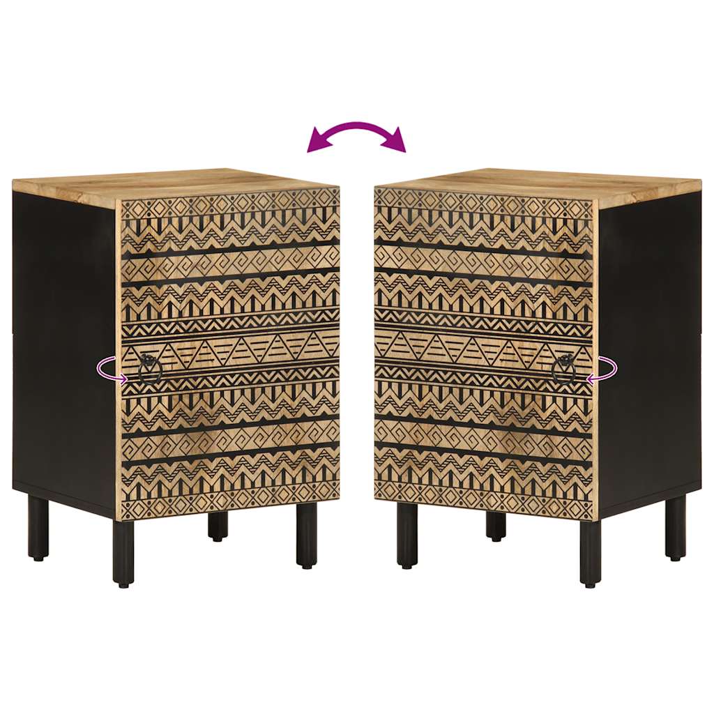 Mobile da Bagno 38x33,5x58 cm in Legno Massello di Mango 4018649