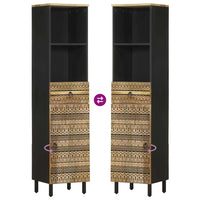 Mobile da Bagno 38x33,5x160 cm in Legno Massello di Mango 4018650