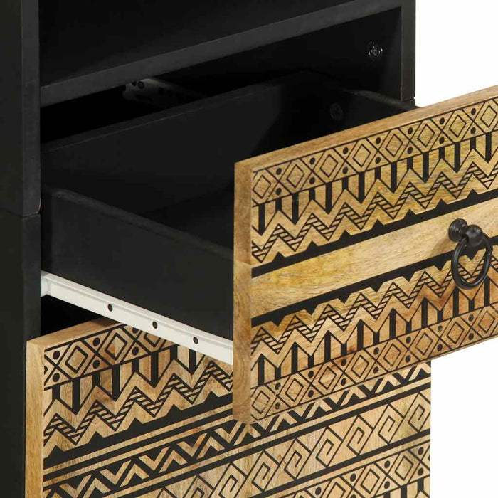 Mobile da Bagno 38x33,5x160 cm in Legno Massello di Mango