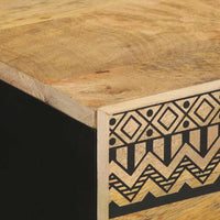 Credenza-Buffet-Armadio da cucina 40x33,5x75 cm in Legno Massello di Mango Grezzo