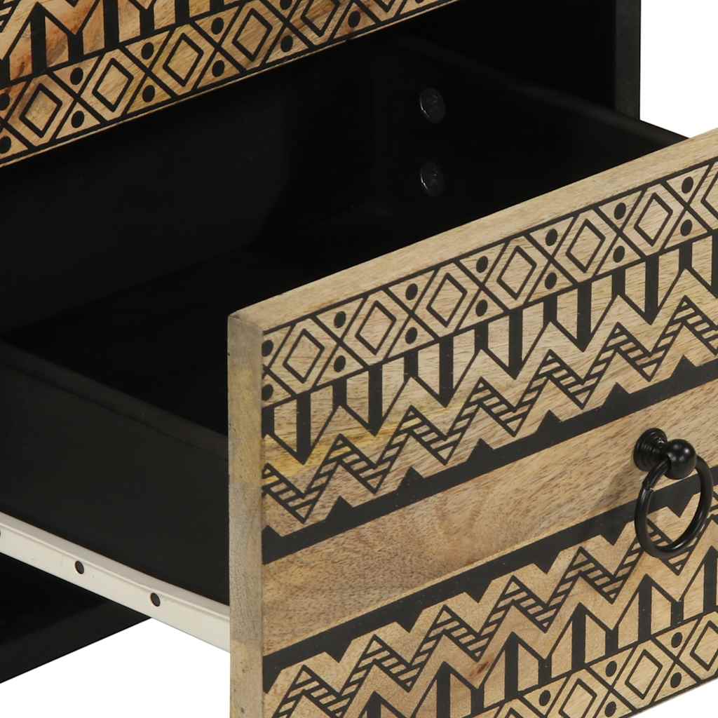 Credenza-Buffet-Armadio da cucina 40x33,5x75 cm in Legno Massello di Mango Grezzo