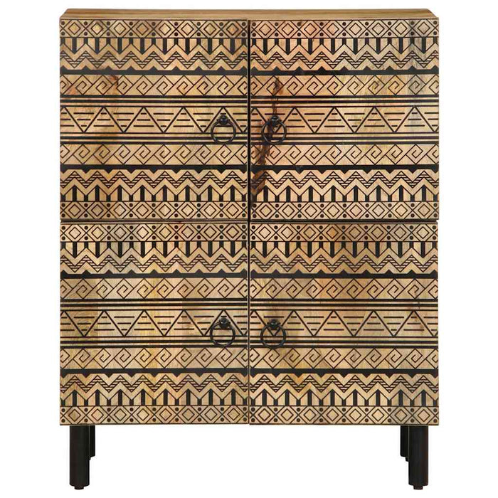 vidaXL Credenza 60x33,5x75 cm in Legno Massello di Mango Grezzo