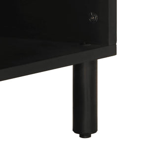 vidaXL Credenza 80x33,5x75 cm in Legno Massello di Mango Grezzo