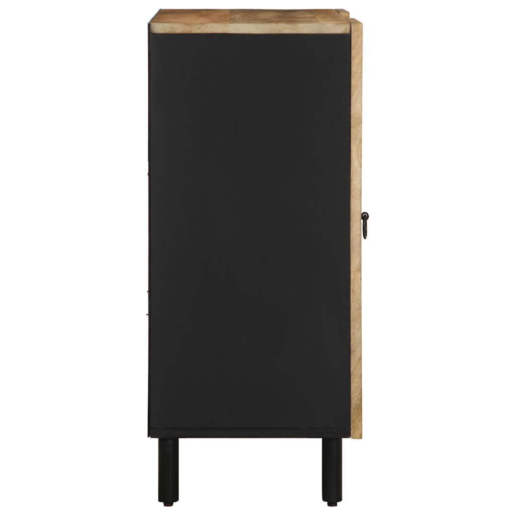 Credenza 90x33,5x75 cm in Legno Massello di Mango Grezzo 4018656