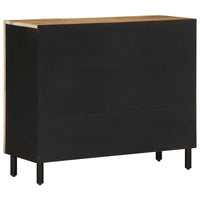 vidaXL Credenza 90x33,5x75 cm in Legno Massello di Mango Grezzo