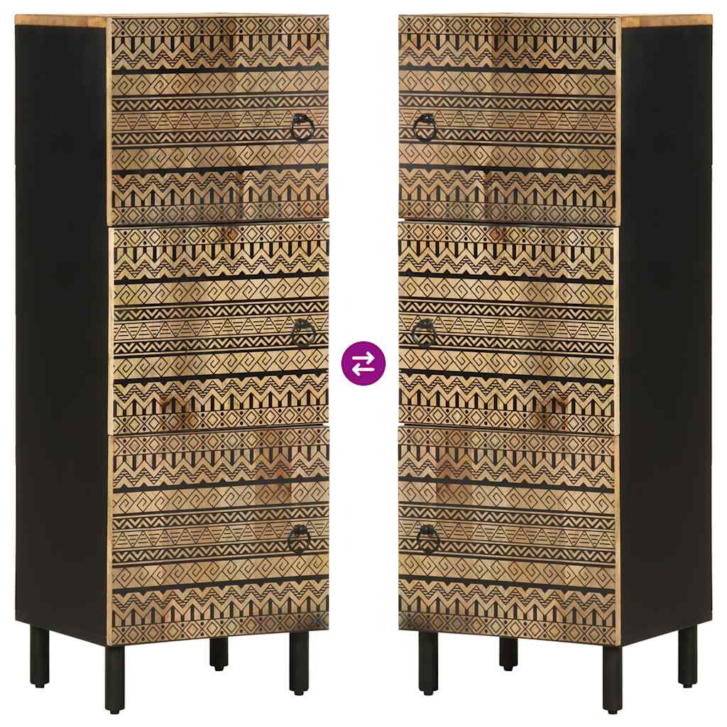 vidaXL Credenza 40x33,5x110 cm in Legno Massello di Mango Grezzo