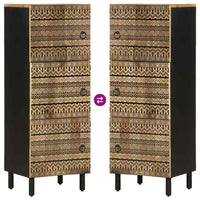 vidaXL Credenza 40x33,5x110 cm in Legno Massello di Mango Grezzo