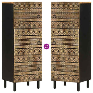 vidaXL Credenza 40x33,5x110 cm in Legno Massello di Mango Grezzo