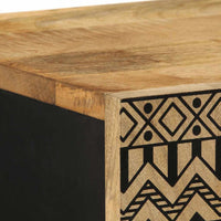 Credenza-Buffet-Armadio da cucina 40x33,5x110 cm in Legno Massello di Mango Grezzo