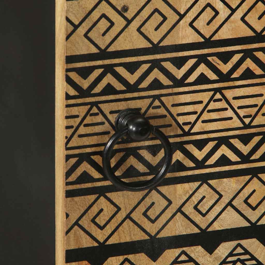 vidaXL Credenza 40x33,5x110 cm in Legno Massello di Mango Grezzo