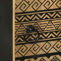 Credenza 40x33,5x110 cm in Legno Massello di Mango Grezzo 4018657