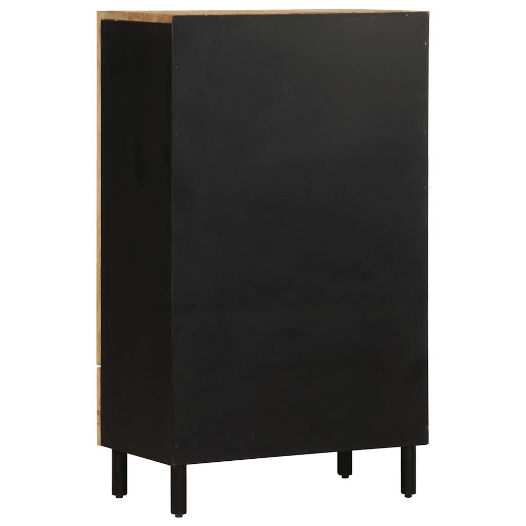 Credenza 60x33,5x110 cm in Legno Massello di Mango Grezzo