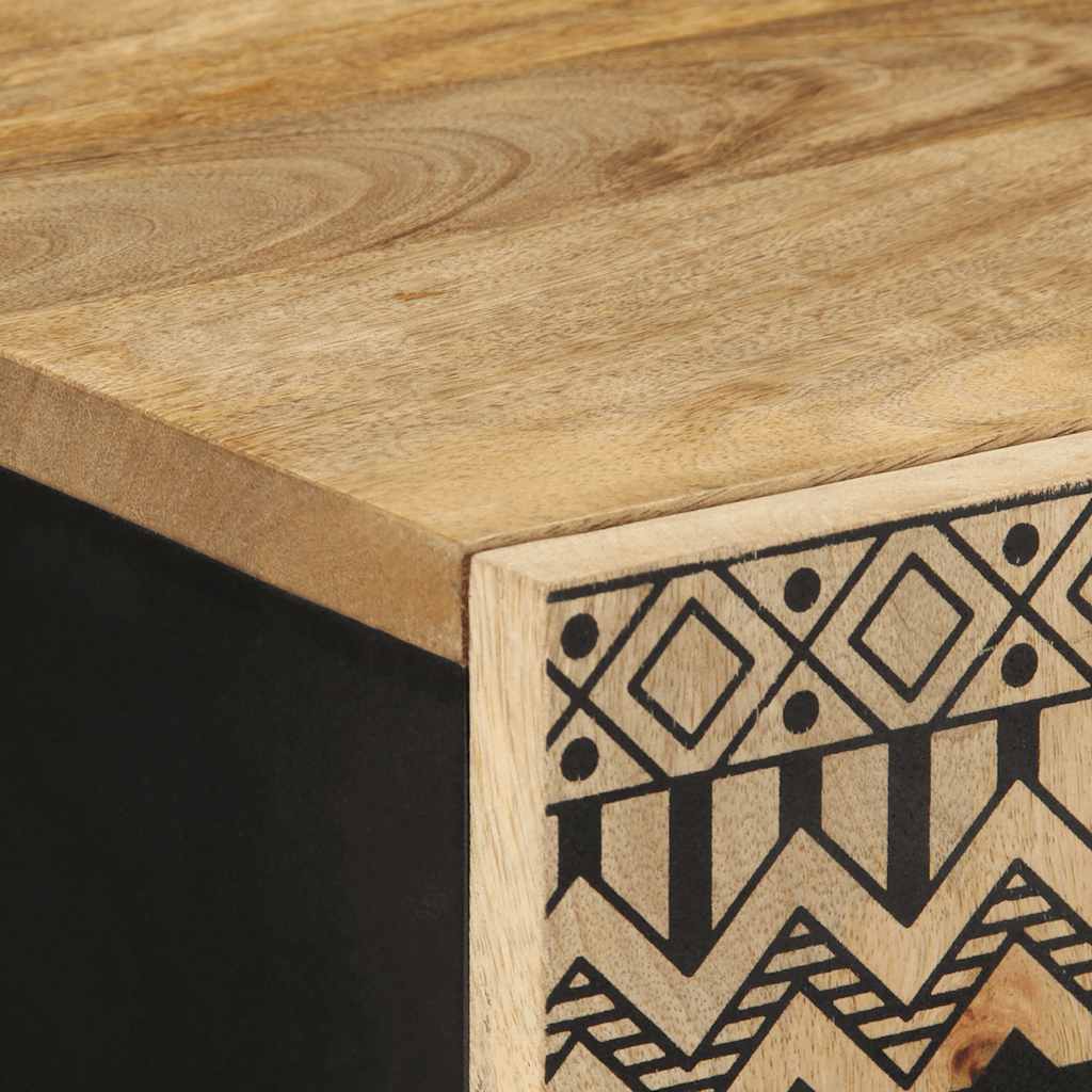 Credenza-Buffet-Armadio da cucina 60x33,5x100 cm in Legno Massello di Mango Grezzo