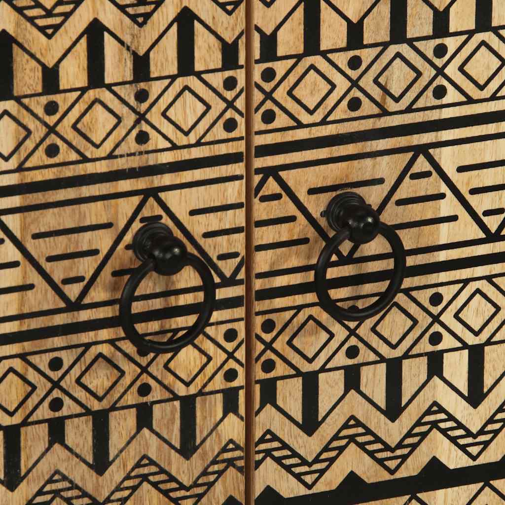 Credenza 60x33,5x110 cm in Legno Massello di Mango Grezzo