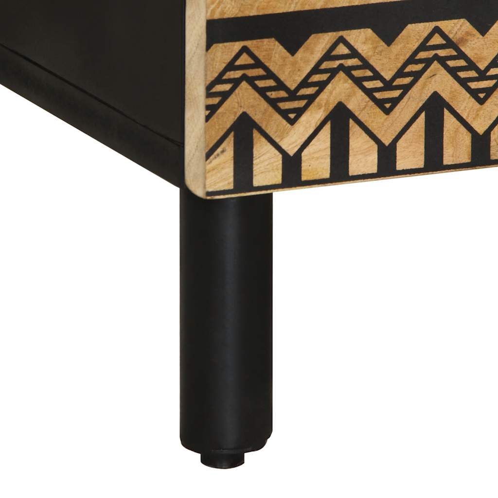 Credenza-Buffet-Armadio da cucina 60x33,5x100 cm in Legno Massello di Mango Grezzo