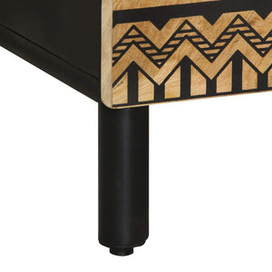 Credenza 60x33,5x110 cm in Legno Massello di Mango Grezzo