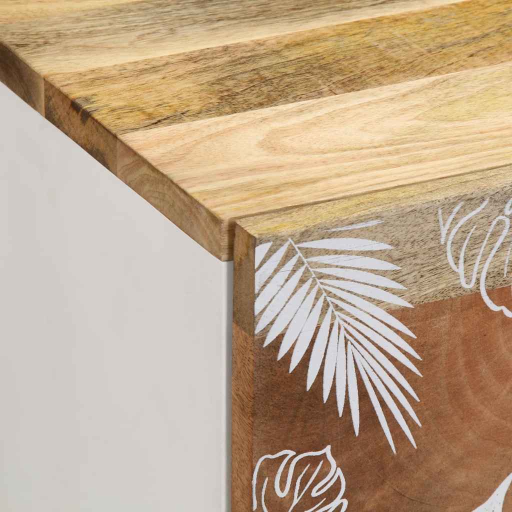 vidaXL Comodini 2pz 40x33,5x46 cm in Legno Massello di Mango