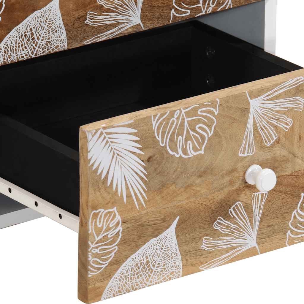 vidaXL Comodini 2pz 40x33,5x46 cm in Legno Massello di Mango