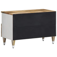Mobile Porta TV-Mobile per TV-Credenza TV 70x33,5x46 cm in Legno Massello di Mango