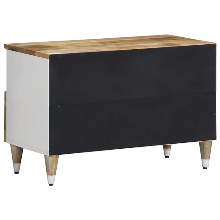 Mobile Porta TV-Mobile per TV-Credenza TV 70x33,5x46 cm in Legno Massello di Mango