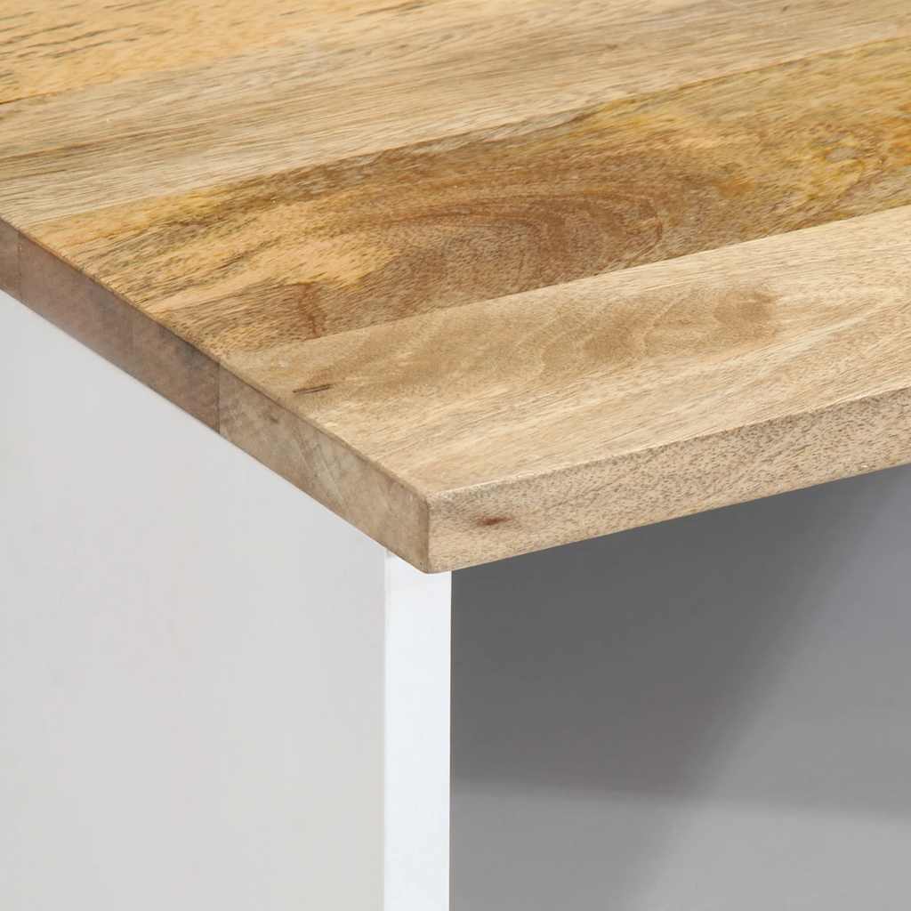 Mobile Porta TV-Mobile per TV-Credenza TV 70x33,5x46 cm in Legno Massello di Mango