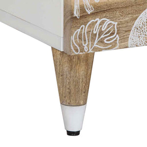 Mobile Porta TV-Mobile per TV-Credenza TV 70x33,5x46 cm in Legno Massello di Mango