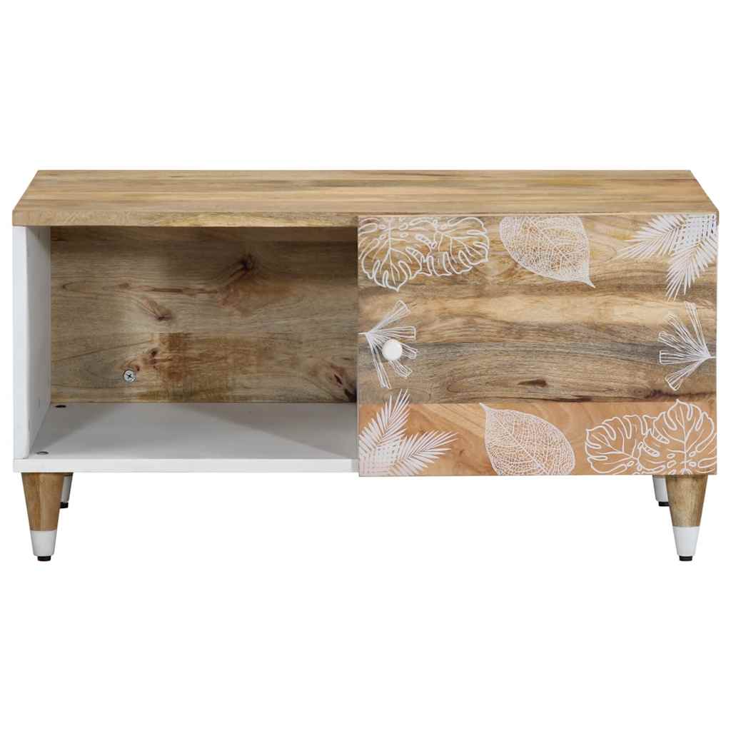 Tavolino da Salotto 80x50x40 cm Legno Massello di Mango 4018668