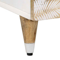 Tavolino da Salotto-Tavolino da soggiorno-Tavolo 80x54x40 cm in Legno Massello di Mango 163336