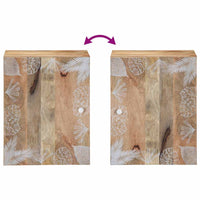 vidaXL Mobile Pensile da Bagno 38x33,5x48 cm in Legno Massello Mango