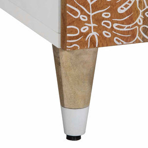 vidaXL Credenza 60x33,5x75 cm in Legno Massello di Mango