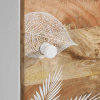 Credenza-Buffet-Armadio da cucina 80x33,5x75 cm in Legno Massello di Mango