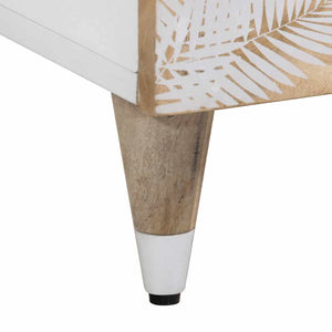 Credenza-Buffet-Armadio da cucina 80x33,5x75 cm in Legno Massello di Mango