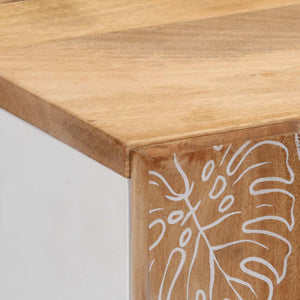 vidaXL Credenza 60x33,5x100 cm in Legno Massello di Mango